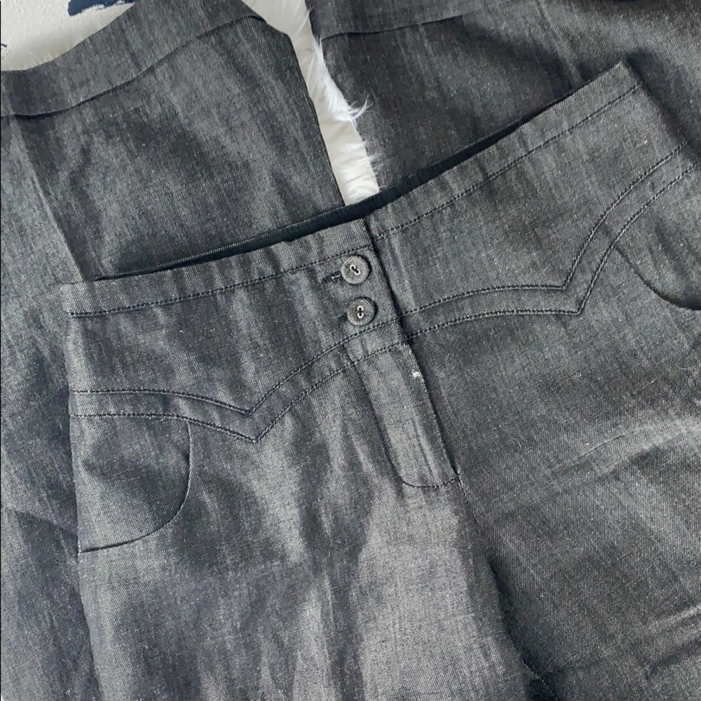 Anthro Elevenses High Waisted Wide Leg Pants